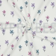 JERSEY GAUFRÉ FLEURS PÉTROLE (thumbnail) #3