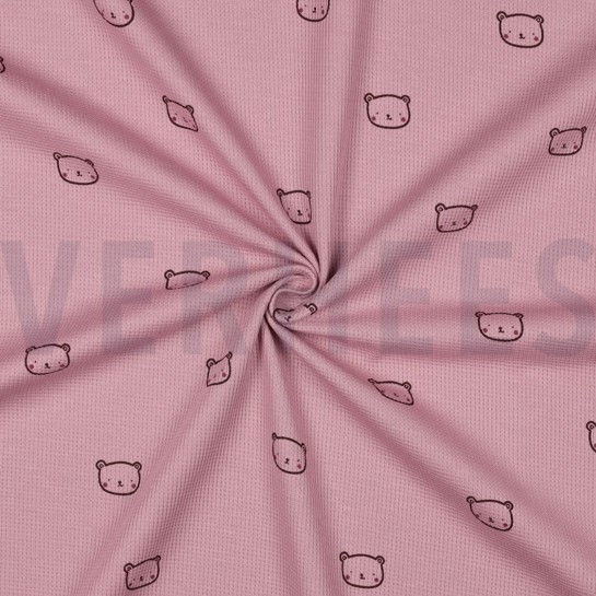 WAFFLE JERSEY BEARS MAUVE #7