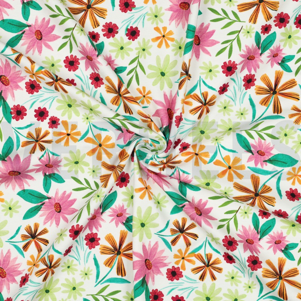 JERSEY DIGITAAL BLOEMEN WIT #7
