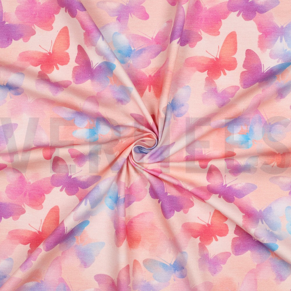 JERSEY DIGITAL PAPILLONS ROSE CLAIR #7