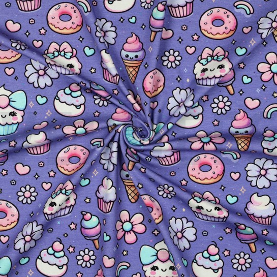 JERSEY DIGITAL NAHRUNG LAVENDEL #7