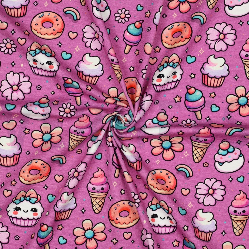 JERSEY DIGITAL FOOD FUCHSIA #7