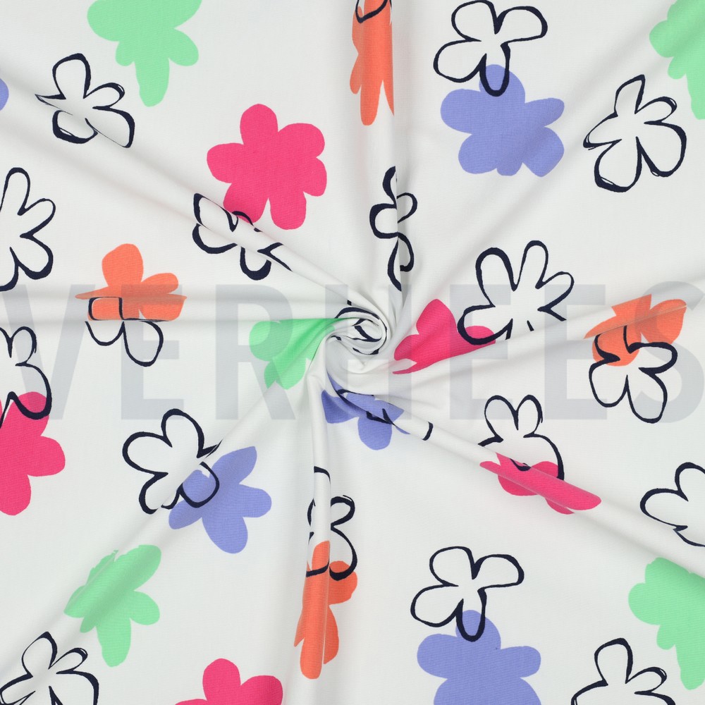 JERSEY FLEURS BLANC #7