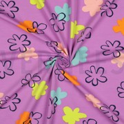 JERSEY FLOWERS PURPLE (thumbnail) #3