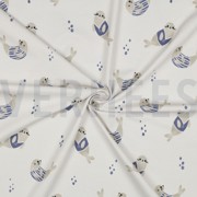 JERSEY GOTS DIGITAAL ZEEHONDEN GEBROKEN WIT (thumbnail) #3