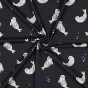 JERSEY GOTS DIGITAAL ZEEHONDEN MARINEBLAUW (thumbnail) #3