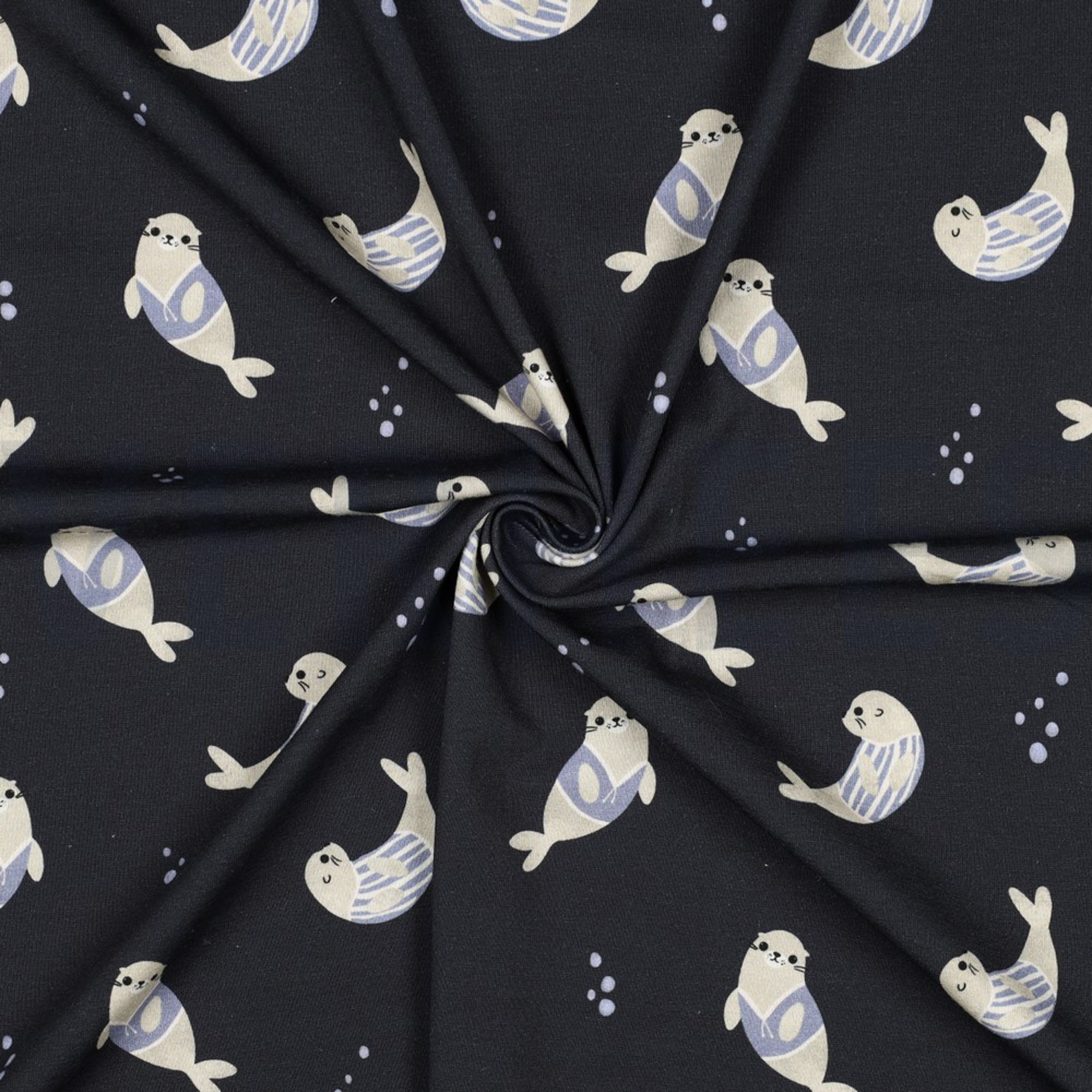 JERSEY GOTS DIGITAAL ZEEHONDEN MARINEBLAUW (high resolution) #3