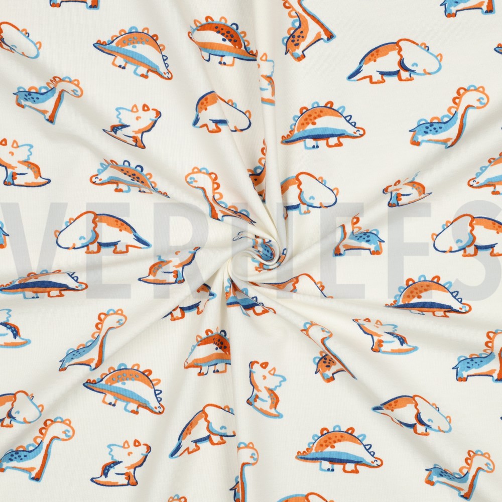 JERSEY GOTS DINOSAURES BLANC CASSÉ #7
