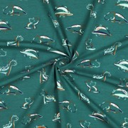 JERSEY GOTS DINOSAURUSSEN PETROL (thumbnail) #3