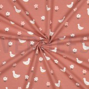 JERSEY GOTS ENTEN UND BLUMEN ROSA (thumbnail) #3