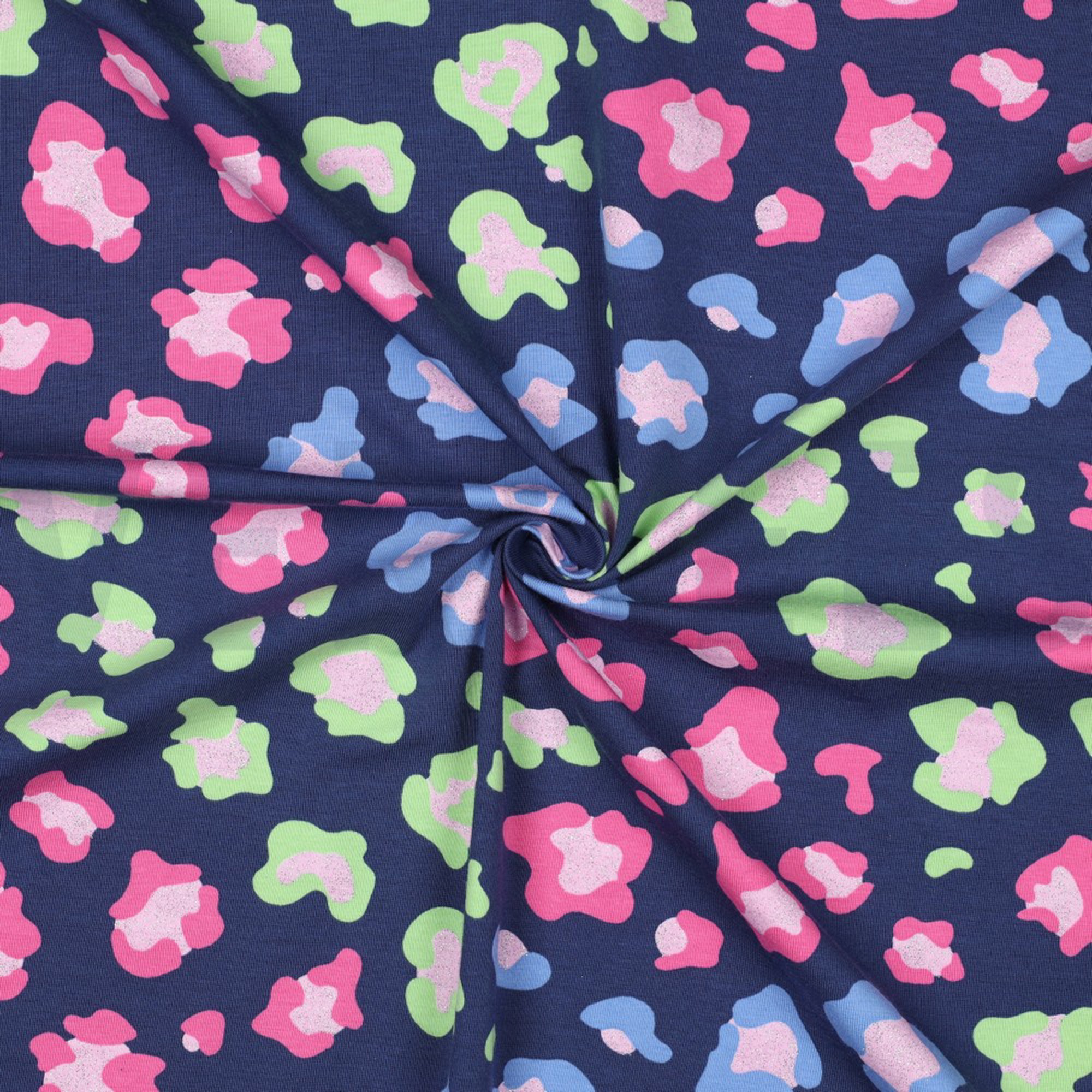 JERSEY GLITTER ANIMAL SKIN NAVY (high resolution) #3