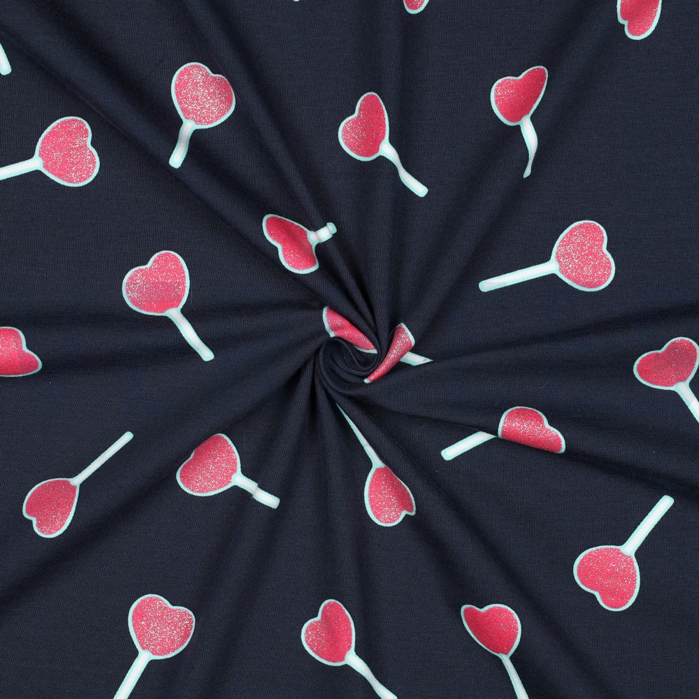 JERSEY GLITZER LOLLIPOP MARINEBLAU #7