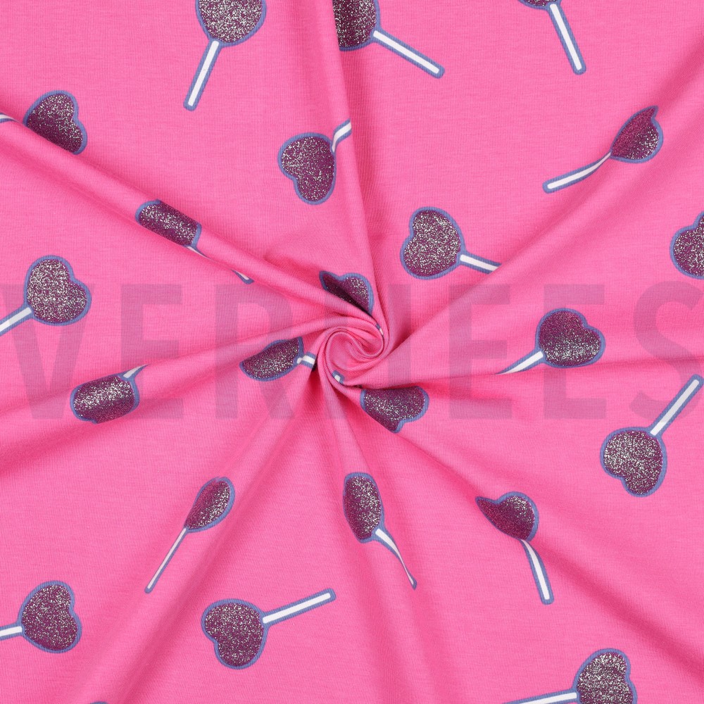 JERSEY GLITTER LOLLYPOP FUCHSIA #7