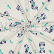 JERSEY MELANGE RACEAUTO’S ECRU (thumbnail) #3