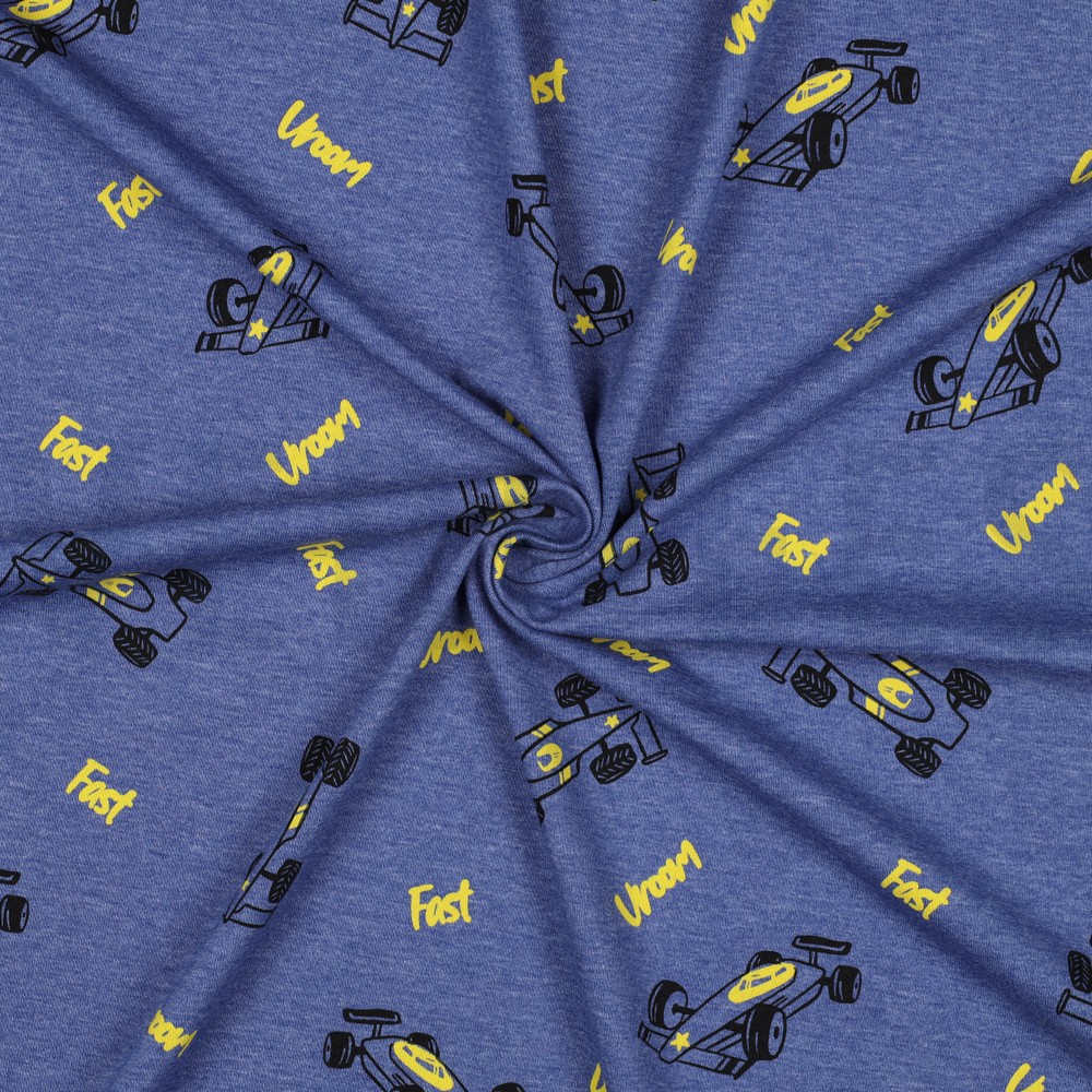 JERSEY MÉLANGE VOITURES DE COURSE BLEU COBALT #7
