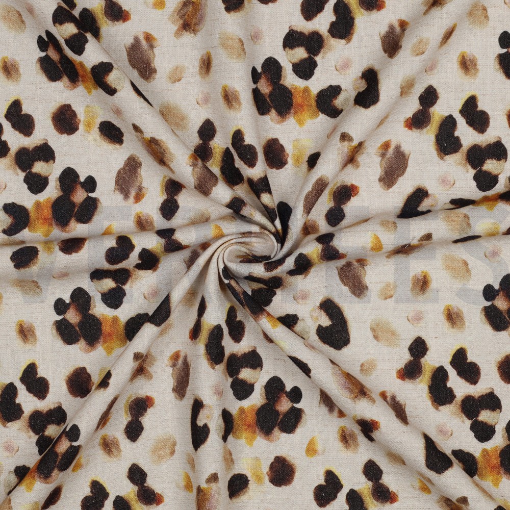 LIN VISCOSE CRÊPE DIGITAL PEAU D’ANIMAL SABLE #7