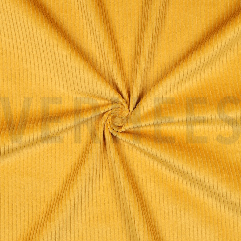 GEWASSEN RIBCORDUROY 4.5W GEEL #7
