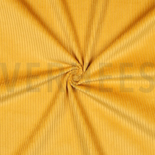GEWASSEN RIBCORDUROY 4.5W GEEL #7