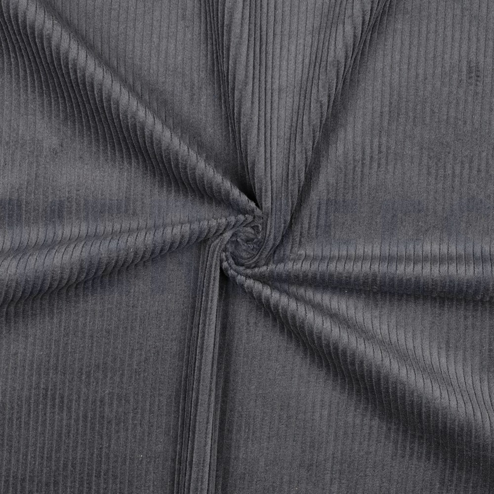 GEWASSEN RIBCORDUROY 4.5W DONKERGRIJS #7