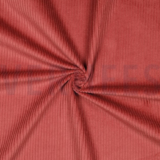 GEWASSEN RIBCORDUROY 4.5W DONKERROZE #7