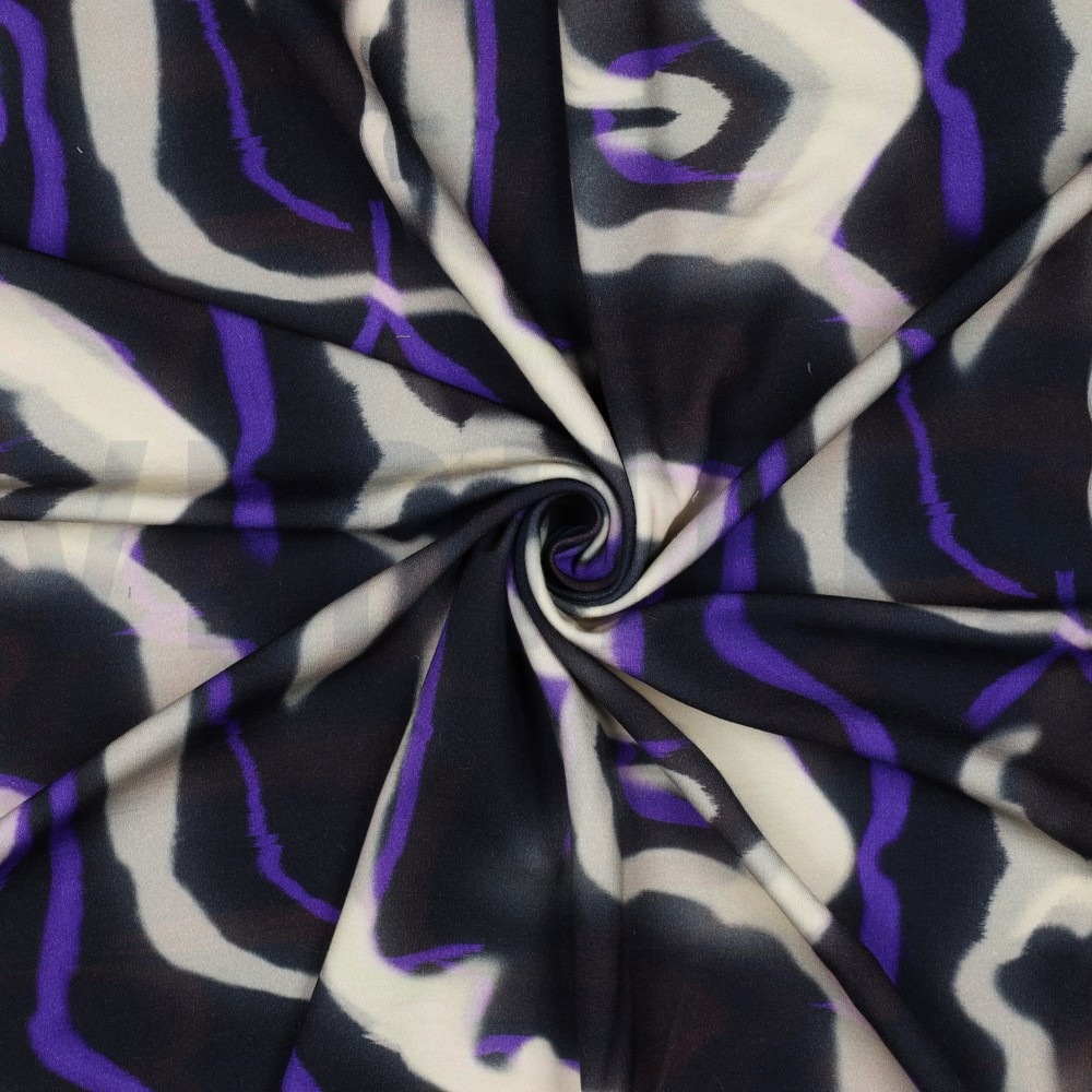 PUNTA DI ROMA DIGITAAL ABSTRACT DONKERBLAUW/OFF WHITE #7