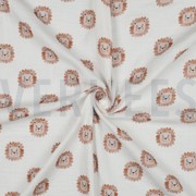 DOUBLE GAUZE DIGITAL LIONS WHITE (thumbnail) #3