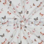 MUSSELIN DIGITAL SCHMETTERLINGE WEISS (thumbnail) #3