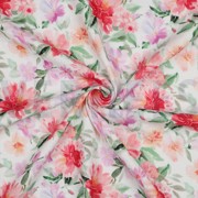 DOUBLE GAUZE DIGITAL FLOWERS PINK (thumbnail) #3