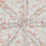 DOUBLE GAUZE DIGITAL RAINBOWS WHITE (thumbnail) #3