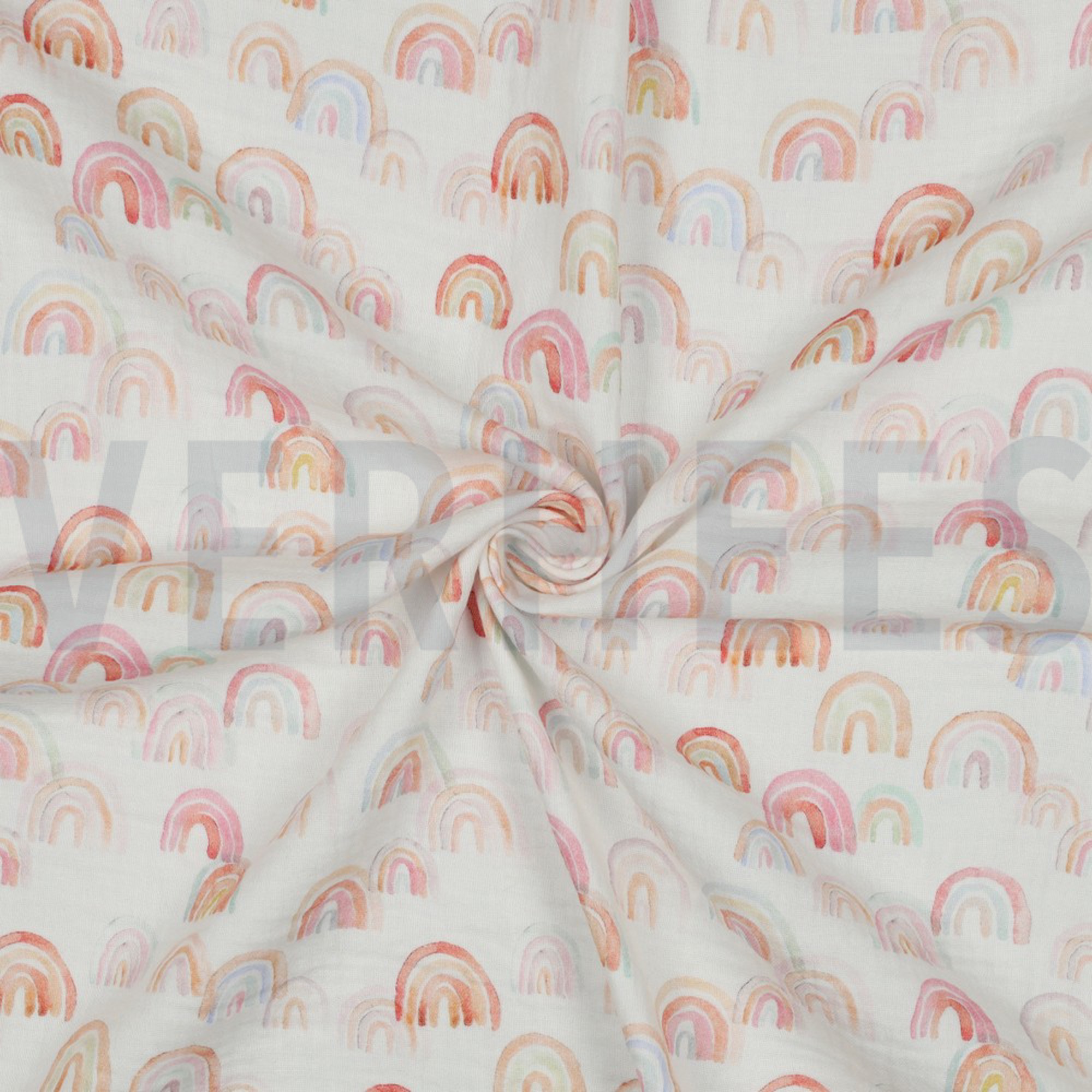 DOUBLE GAUZE DIGITAL RAINBOWS WHITE (high resolution) #3