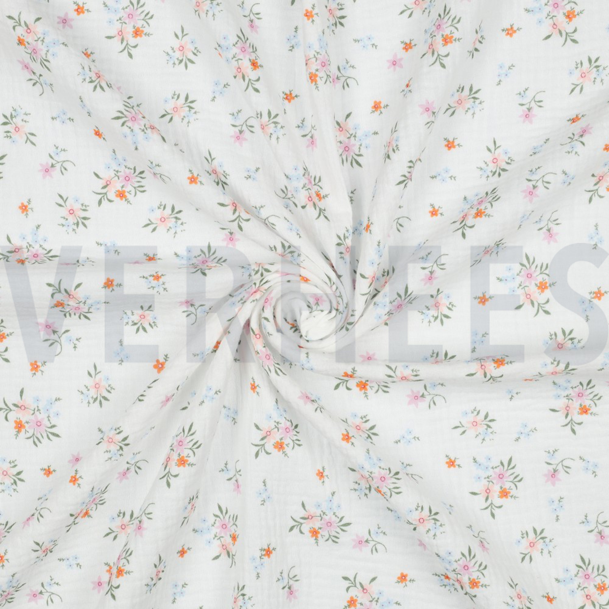 DOUBLE GAUZE GOTS FLOWERS WHITE (high resolution) #3