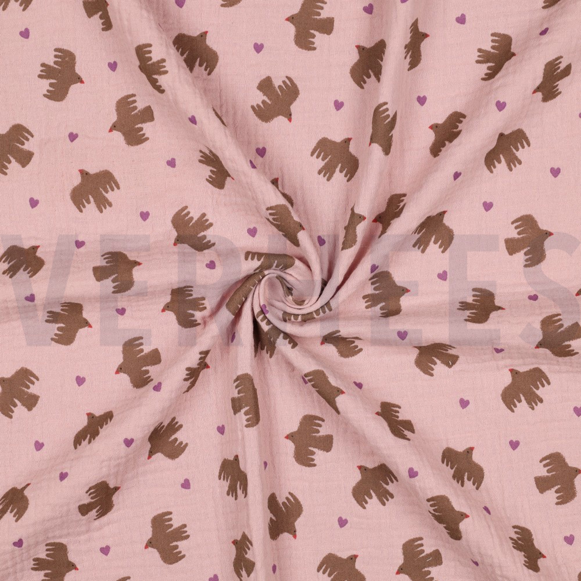 MUSSELIN GOTS VÖGEL SANFTROSA (high resolution) #3