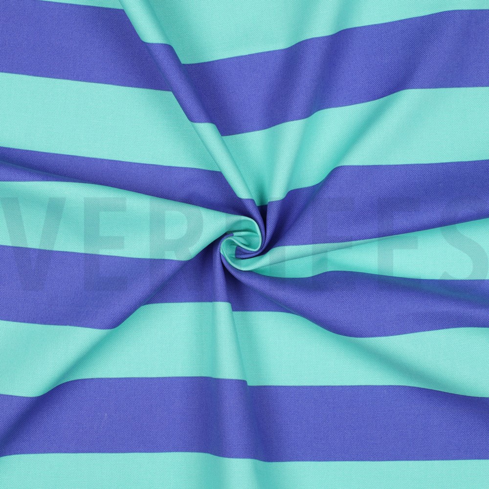 CANVAS STRIPES MINT/BLUE #7
