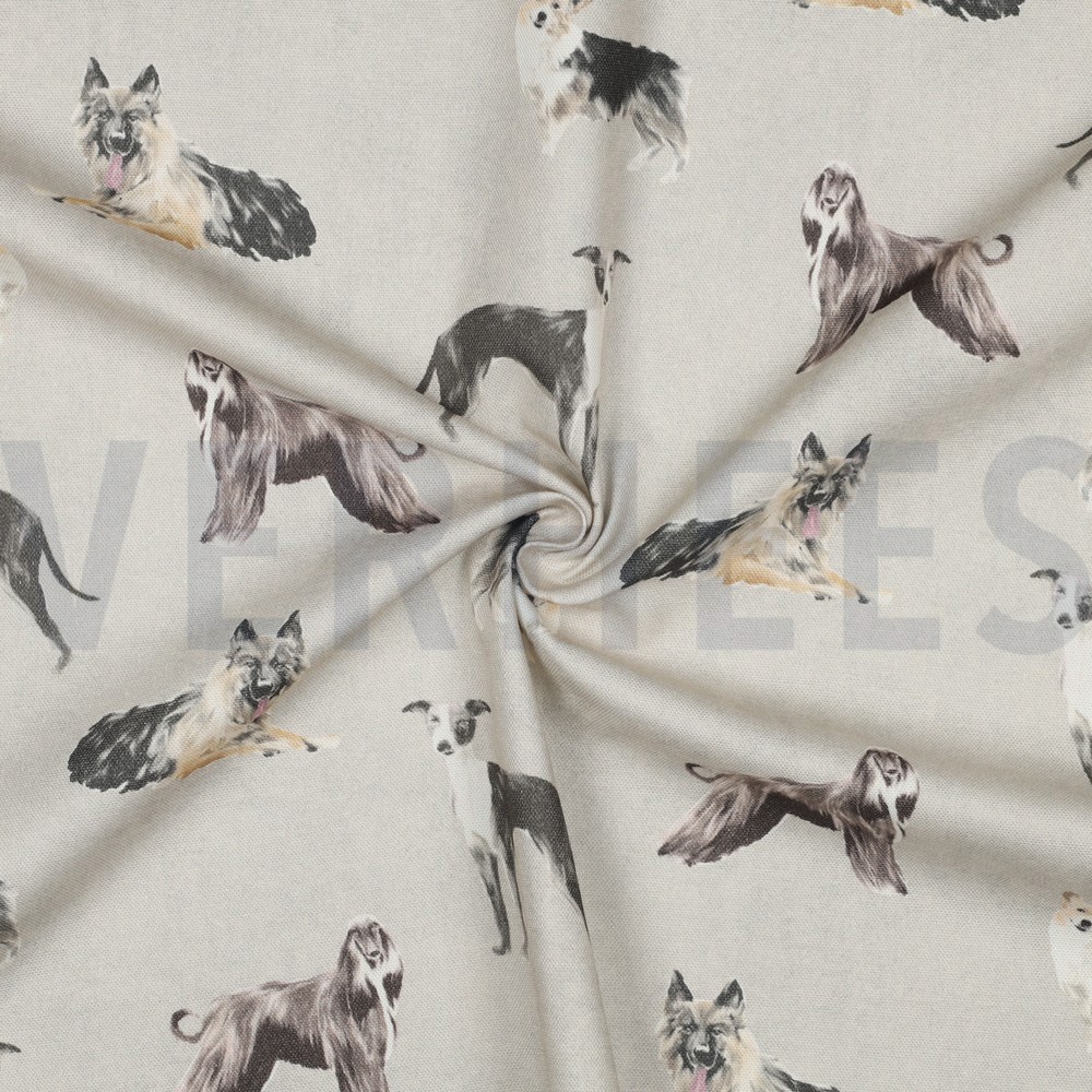 CANVAS DIGITAL DOGS ECRU #7