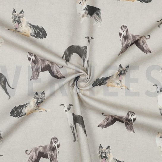 CANVAS DIGITAL HUNDE ECRU #7