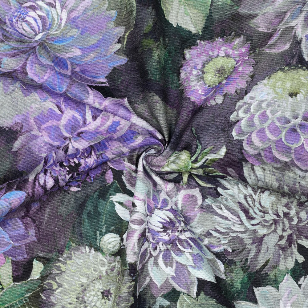 CANVAS DIGITAL FLOWERS PURPLE #7