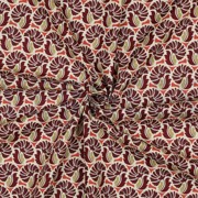 FINE POPLIN FLOWERS BURGUNDY (thumbnail) #3