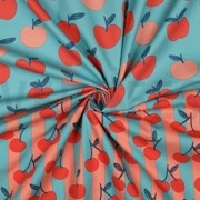 FINE POPLIN FRUIT LIGHT PETROL (thumbnail) #3