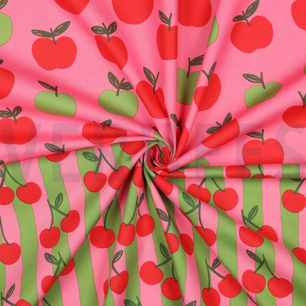 FINE POPLIN FRUIT PINK #7