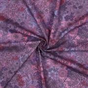 FINE POPLIN DIGITAL FLOWERS LAVENDER (thumbnail) #3