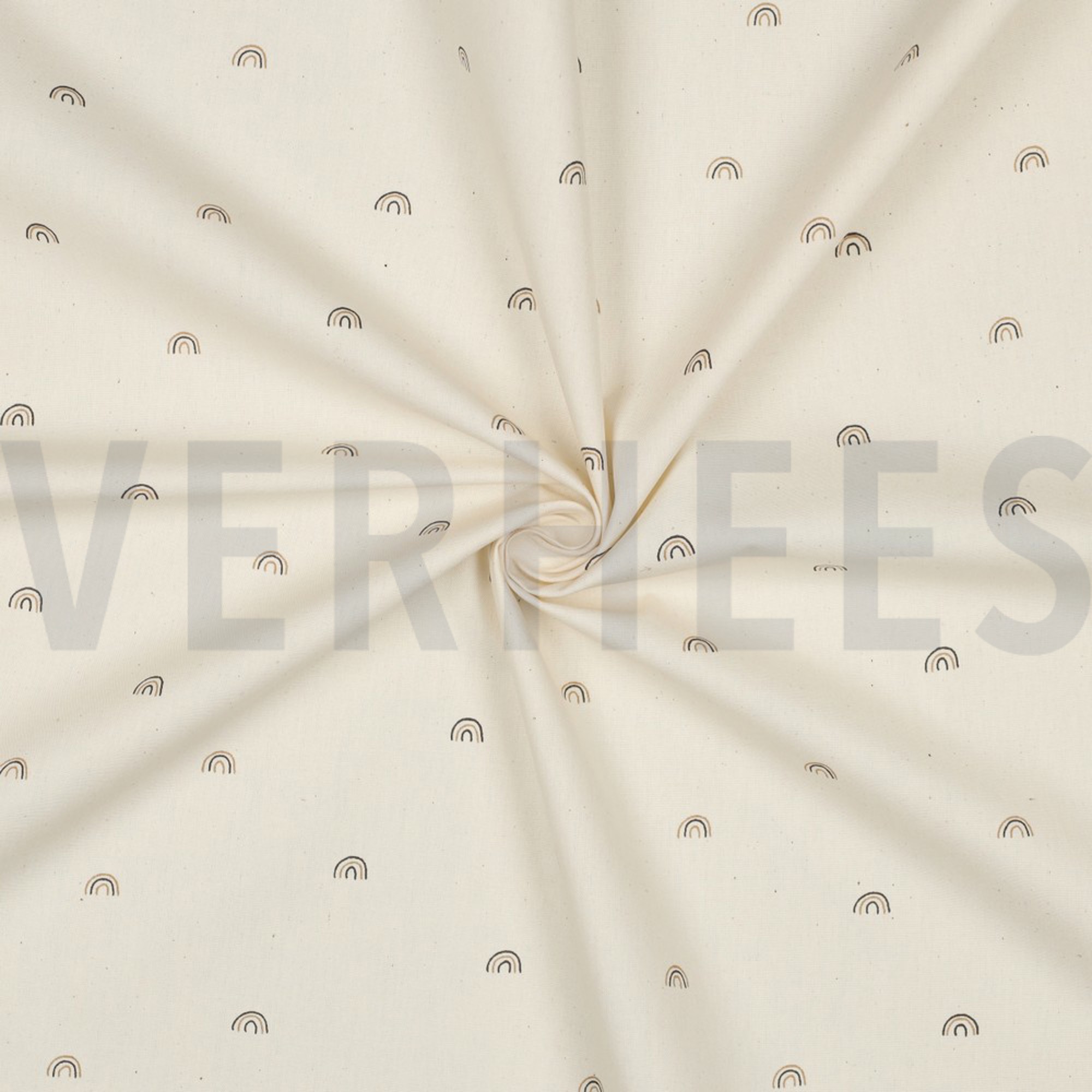 BAUMWOLLE POPELINE GOTS NATURAL REGENBÖGEN NATUR (high resolution) #3