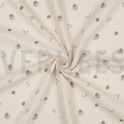 DOUBLE GAUZE GOTS NATURAL FLOWERS NATURAL (thumbnail) #3