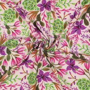 LENZING™ ECOVERO™ DIGITAL BLUMEN HELLROSA (thumbnail) #3