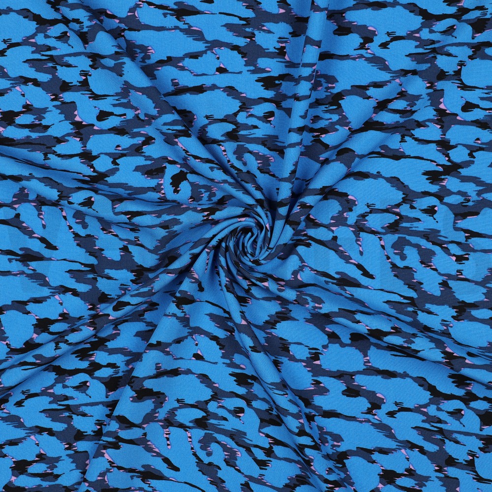 VISCOSE RADIANCE ANIMAL SKIN BLUE #7