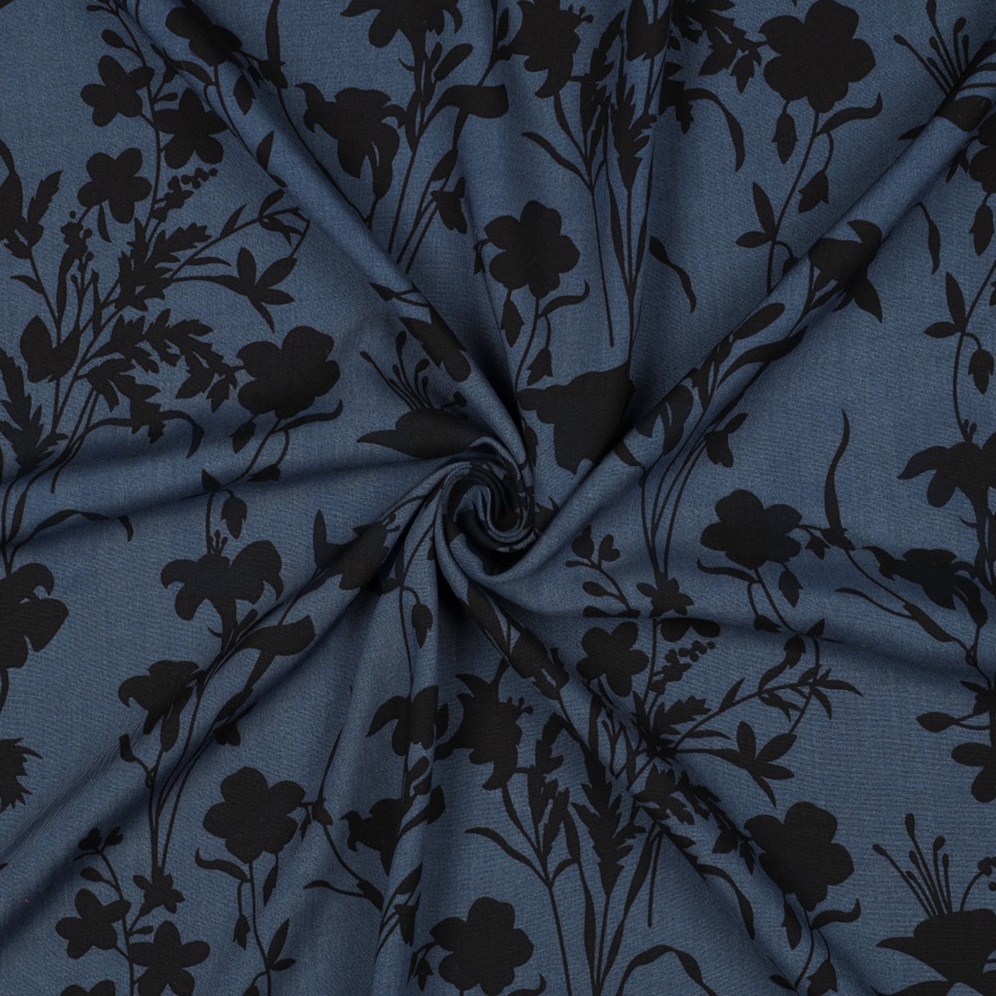 VISCOSE RADIANCE BLOEMEN MARINEBLAUW (high resolution) #3