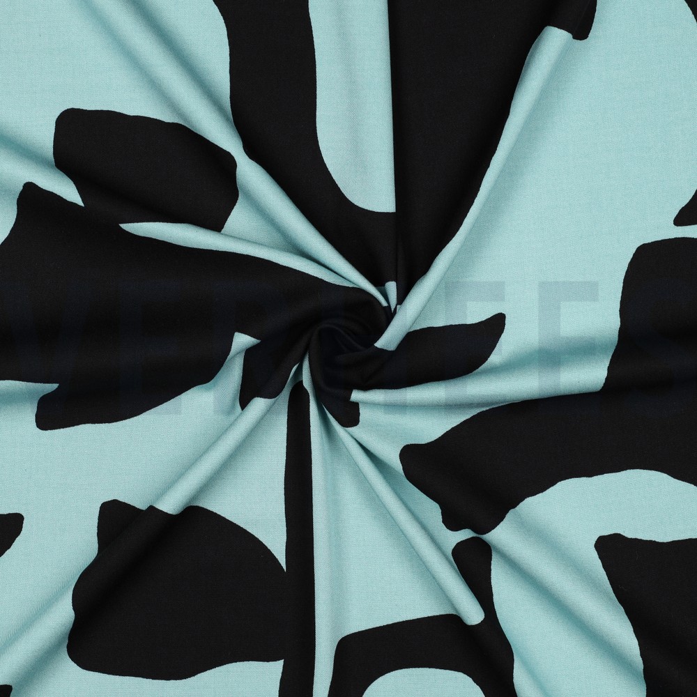 VISCOSE ROSELLA STRETCH GEOMETRISCH LICHTBLAUW #7