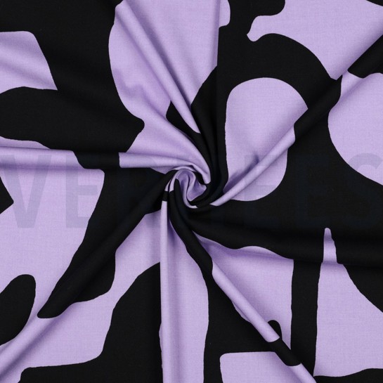 VISCOSE ROSELLA STRETCH GEOMETRISCH LAVENDEL #7