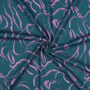 VISCOSE ROSELLA STRETCH ABSTRACT PETROL (thumbnail) #3