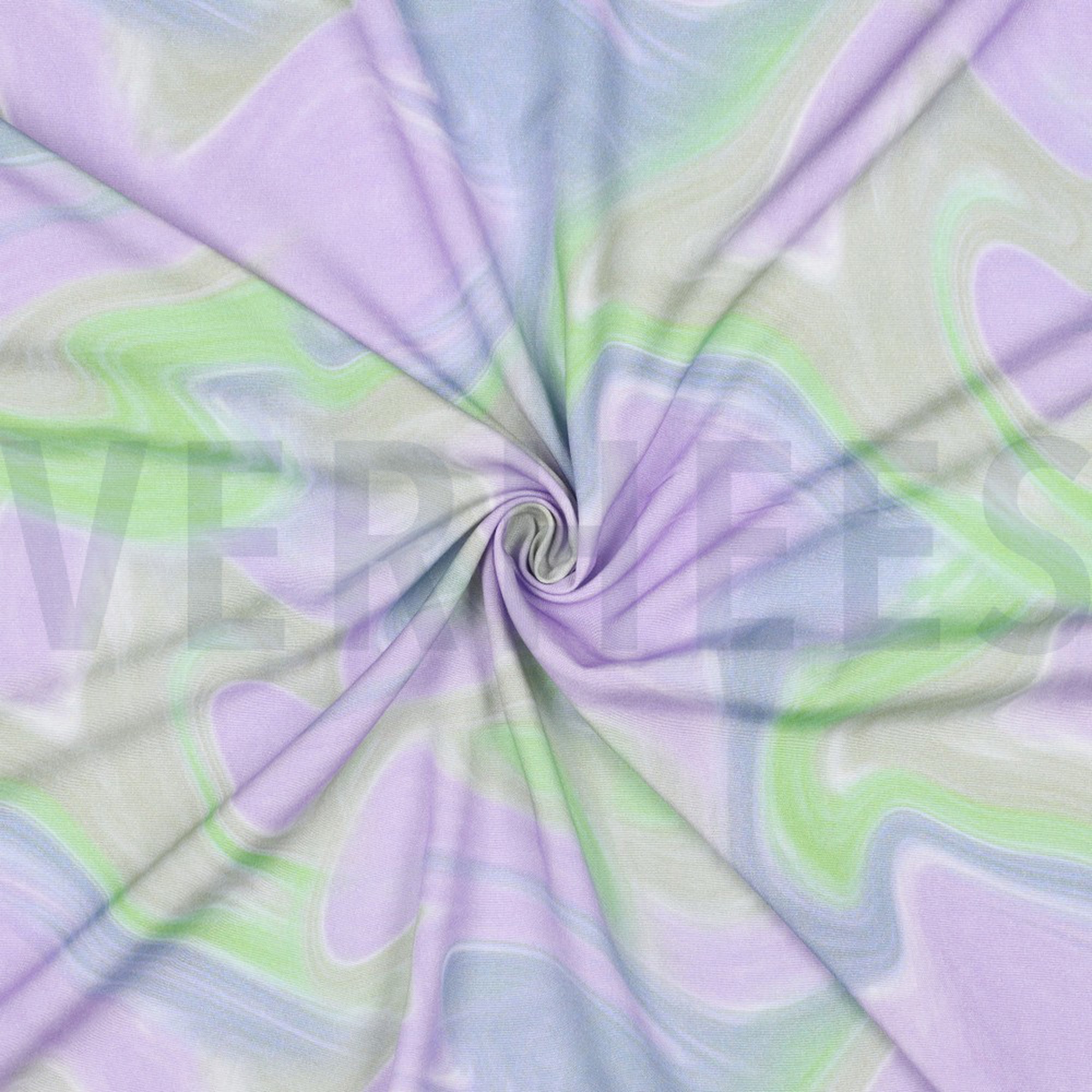 VISKOSE STRETCH DIGITAL ABSTRACT LAVENDEL (high resolution) #3