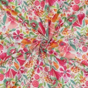 COTON VOILE DIGITAL FLEURS ROSE (thumbnail) #3